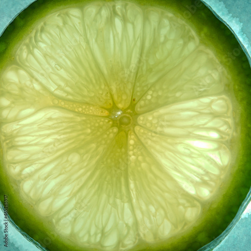 slices of orange, lemon and lime, isolated on color background