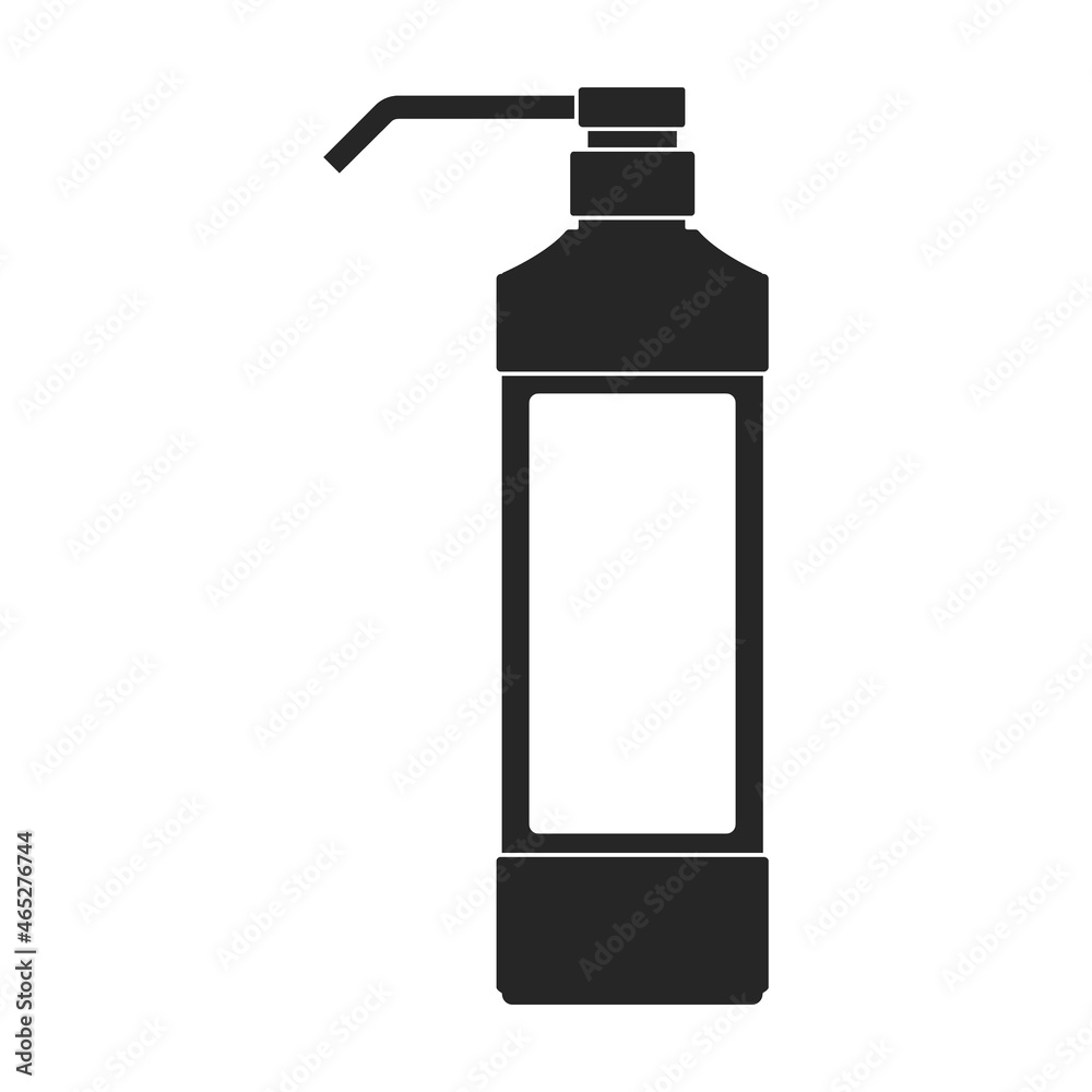Antisepticl iquid soap vector icon.Black vector icon isolated on white background antiseptic liquid soap.