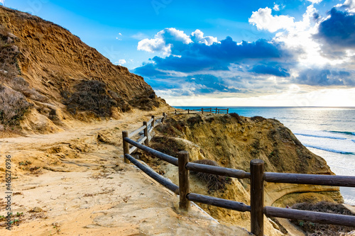 Картината върху платно Beach Trail in Torrey Pines Reserve