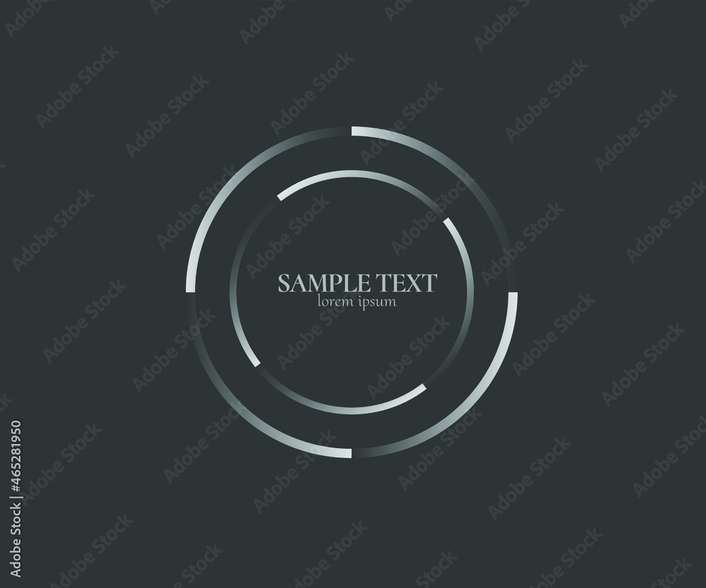 Abstract Lines in Circle Form, Design element, Geometric shape, Striped border frame for image, Technology round Logo, Spiral Vector Illustration Abstract Lines in Circle Form, Design element, Geometric shape, Striped border frame for image, Technology round Logo, Spiral Vector Illustration