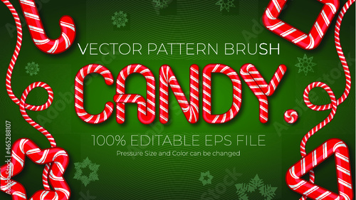 vector pattern brushes, candy brush stroke