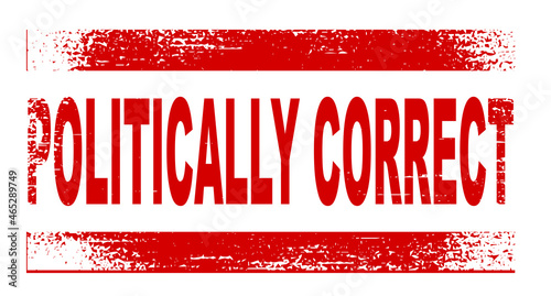 Politically Correct Rubber Ink Stamp