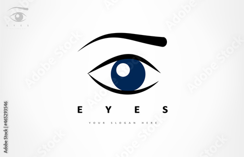 Eyes logo vector. Ophthalmologic clinic design.