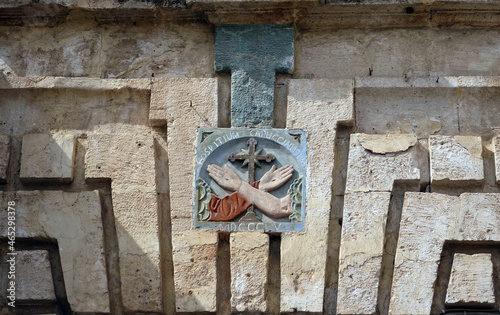 Kreta. Old symbol of Christianity in Chania