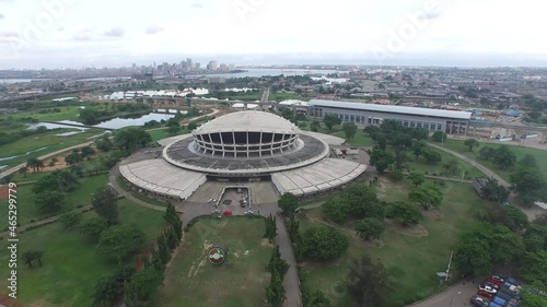 Shot of National theatre of Nigeria, Lagos Nigeria photo