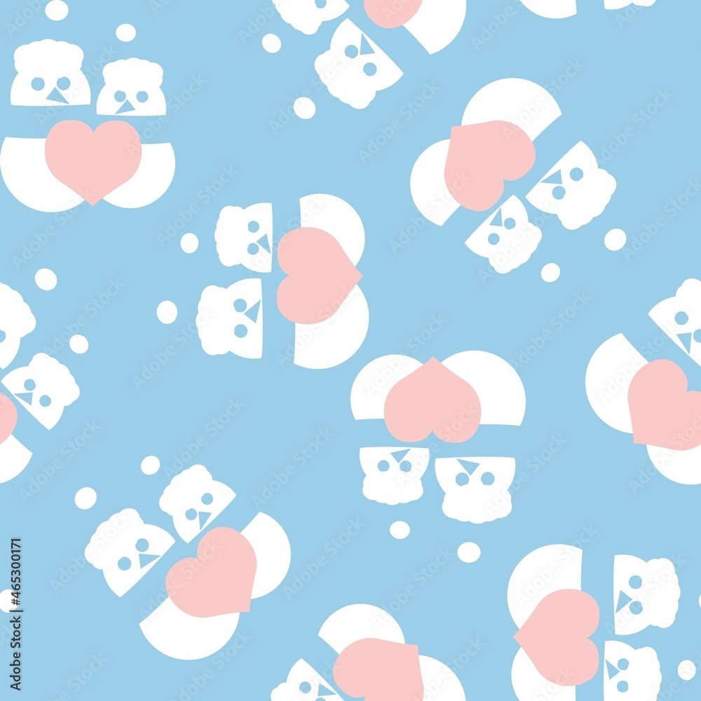 Christmas Snowman seamless pattern design Christmas Snowman seamless pattern design