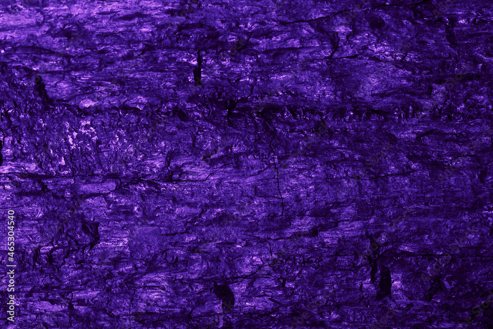  violet macro photo of coal, texture background