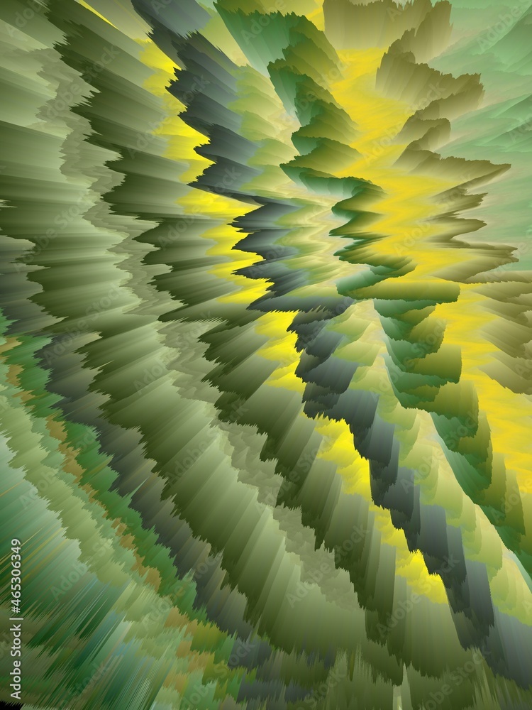 Obraz premium 3D exploding abstract distorted design