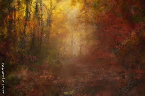 Vintage oil painting background in warm colors
