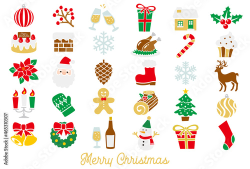クリスマスのアイコンとイラスト素材集