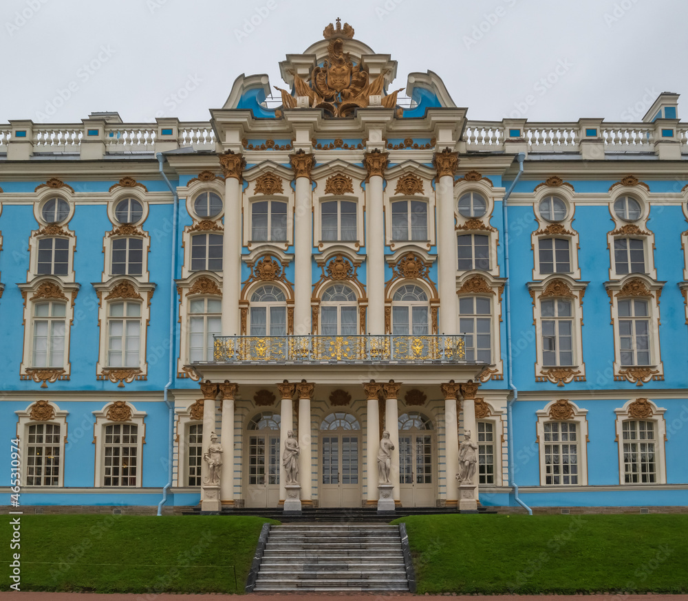 Rococo Palace of Catherine the Great in Tsarskoye Selo