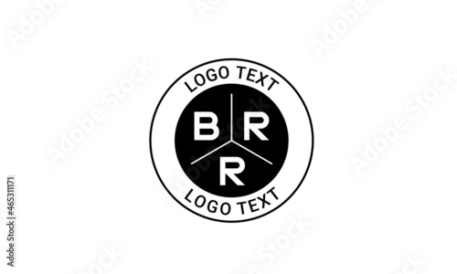 Vintage Retro BRR Letters Logo Vector Stamp