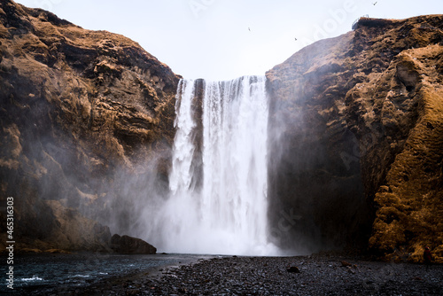 Skogafoss auf Island  m  chtiger Wasserfall im Land von Feuer und Eis