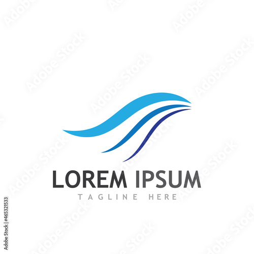 Wallpaper Mural Water wave icon vector Torontodigital.ca