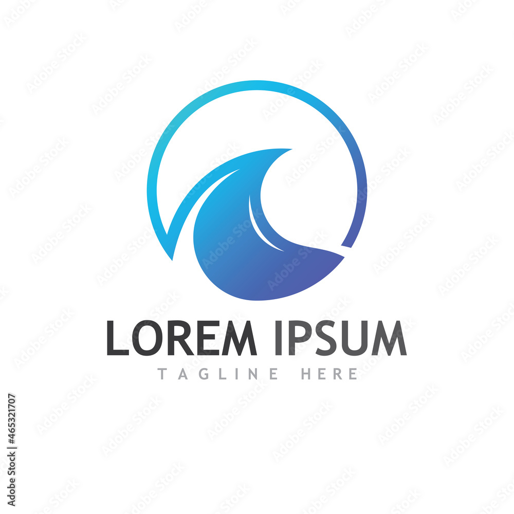 Water wave icon vector Water wave icon vector