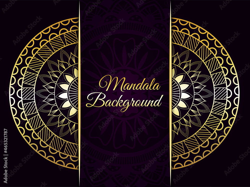 Luxury golden mandala background