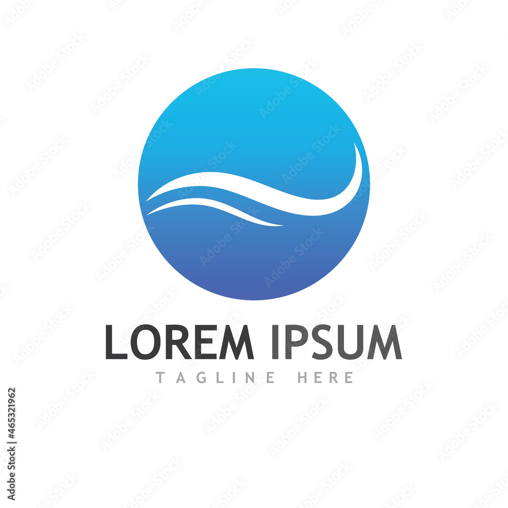 Water wave icon vector Water wave icon vector