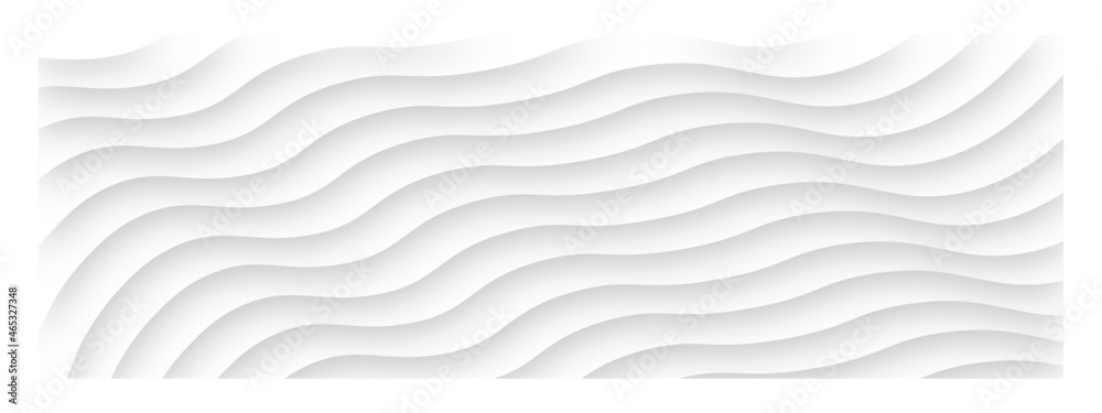 abstract curve line white background. Soft smooth lines curving to form a surface of light and shadow. abstract curvature line pattern white background.  - obrazy, fototapety, plakaty 