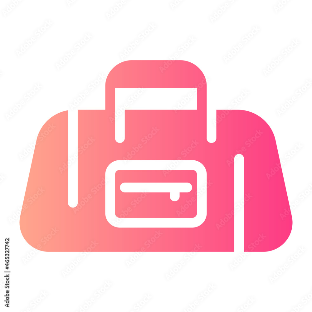 gym bag gradient icon gym bag gradient icon