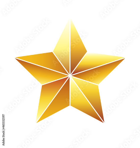 faceted gold star