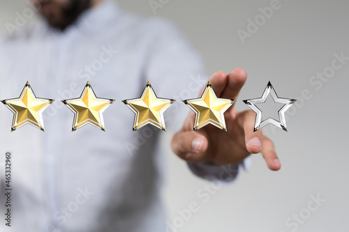 Customer hand touching to y...