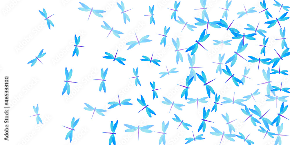 Tropical cyan blue dragonfly isolated vector wallpaper. Summer colorful damselflies. Simple dragonfly isolated baby illustration. Sensitive wings insects patten. Garden creatures Tropical cyan blue dragonfly isolated vector wallpaper. Summer colorful damselflies. Simple dragonfly isolated baby illustration. Sensitive wings insects patten. Garden creatures