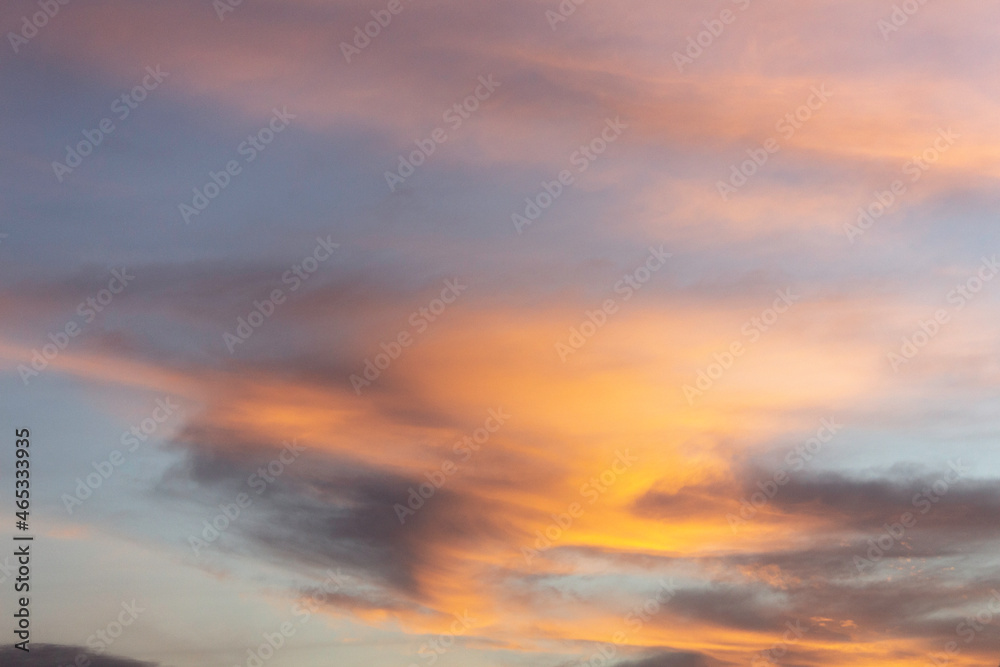 sky at sunset summer nature background