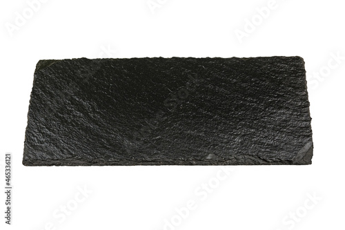 Rectangular slate board isolated on a white background
