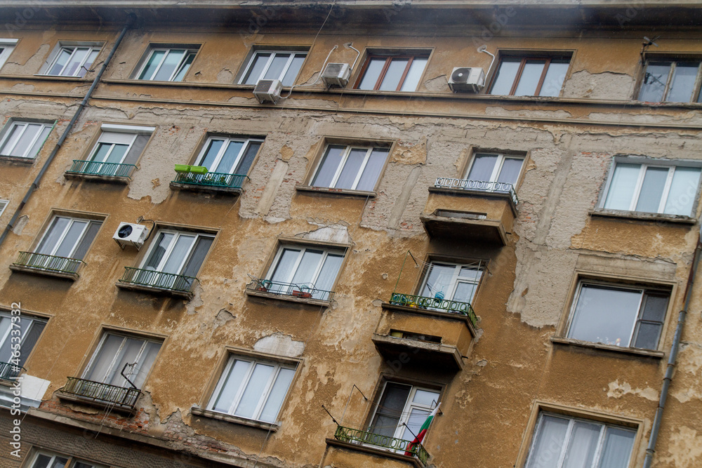 Obraz premium Edificio Antiguo o Old Building en la ciudad de Sofia, pais de Bulgaria