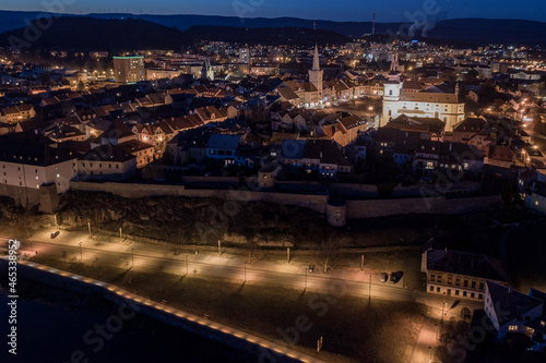 Kadan at Chomutov's. Historical town with a history over the Ohre Reka with Nabrezi Maxipsa Fika. photo