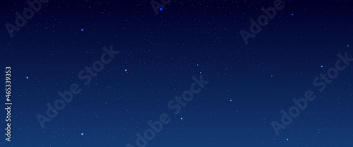 Abstract blue background with dark night sky and stars.