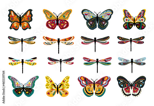 Collection of monochrome illustrations of bags in sketch style. Hand drawings in art ink style. Black and white graphics.