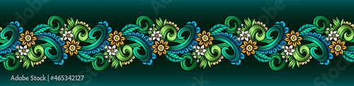 Vector abstract decorative ethnic ornamental illustration