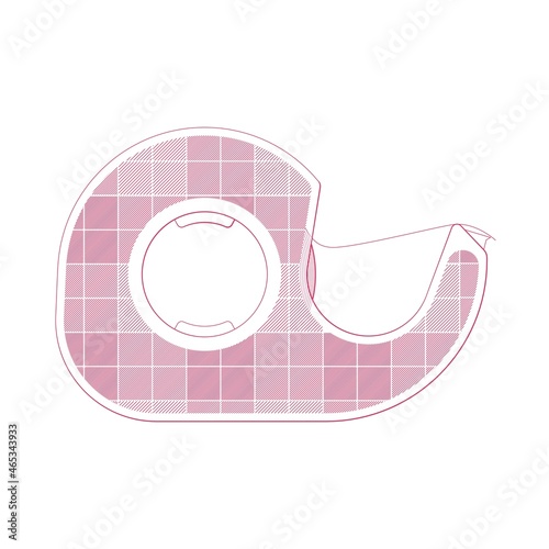 Clear tape for crafts and graphic design