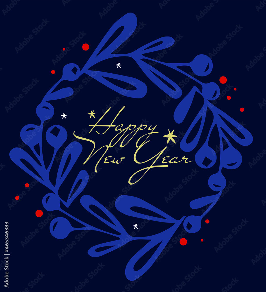 Modern universal artistic templates. Merry Christmas Corporate Holiday cards and invitations. Floral frames and backgrounds design. Vector illustration.