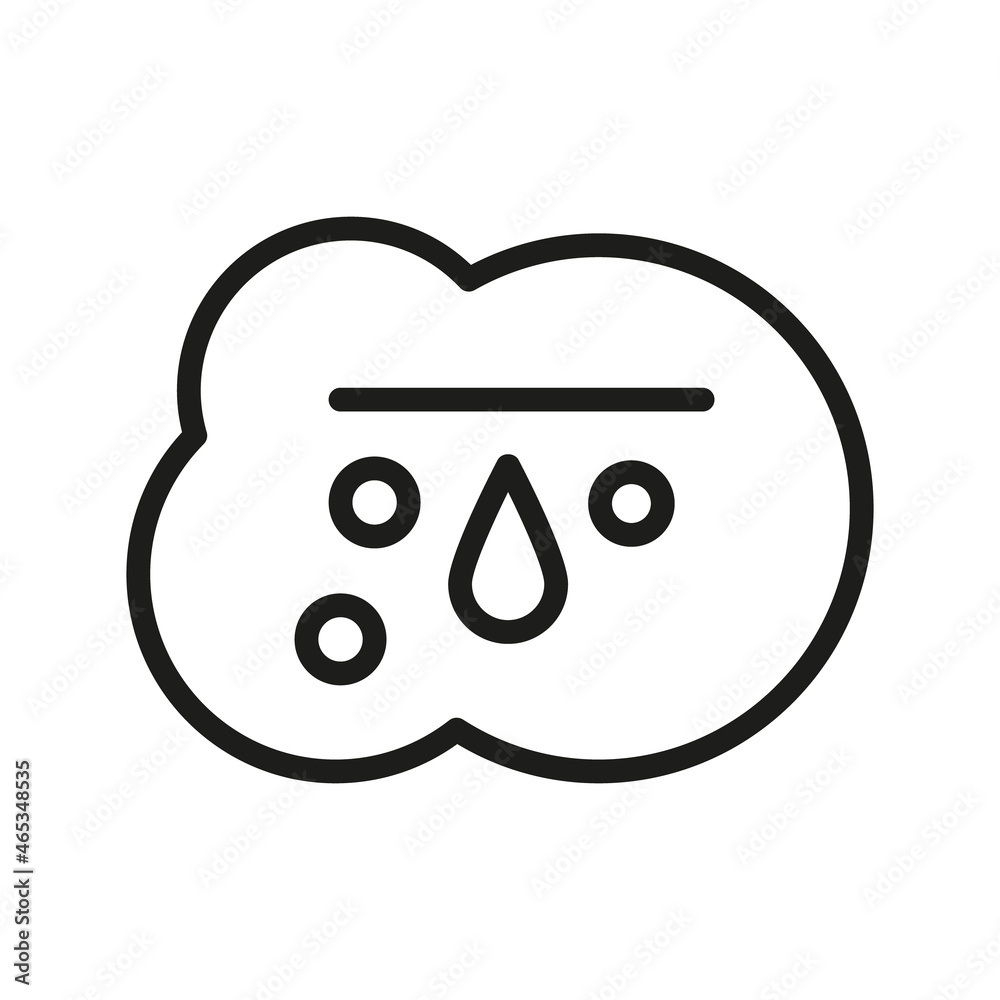 Cloud Outline Vector Icon. Illustration Of A Stroke Vector On A White Background. For App And Website Cloud Outline Vector Icon. Illustration Of A Stroke Vector On A White Background. For App And Website