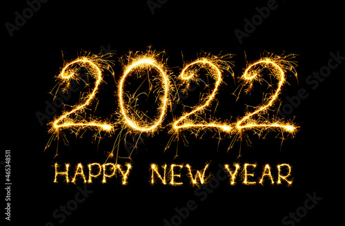 Happy New Year 2022. Design element