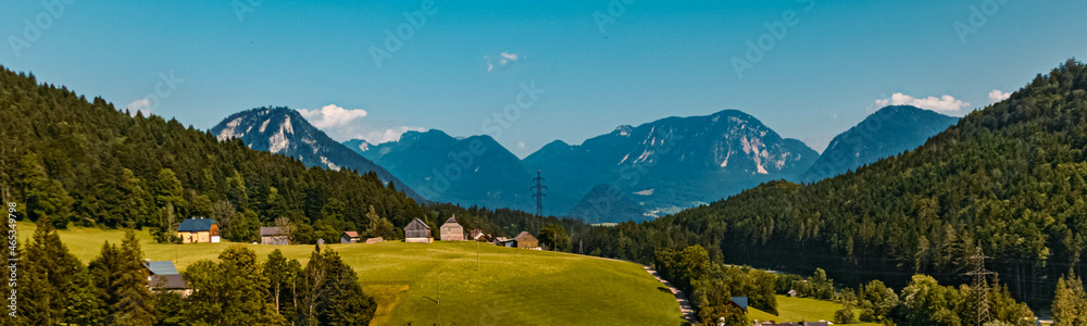 Beautiful alpine summer view near Lupitsch, Altaussee, Steiermark, Austria