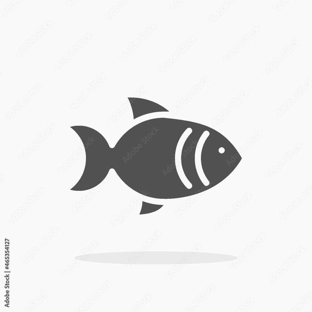 Fish icon. Solid Glyph black style. Vector illustration. Enjoy this icon for your project. Fish icon. Solid Glyph black style. Vector illustration. Enjoy this icon for your project.