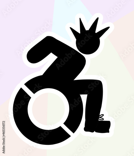 punk active wheelchair user