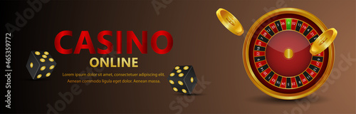Casino gambling online game banner