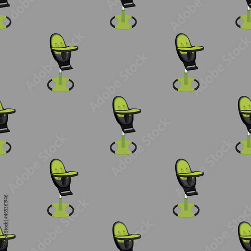 Illustration on theme colorful modern child high chair