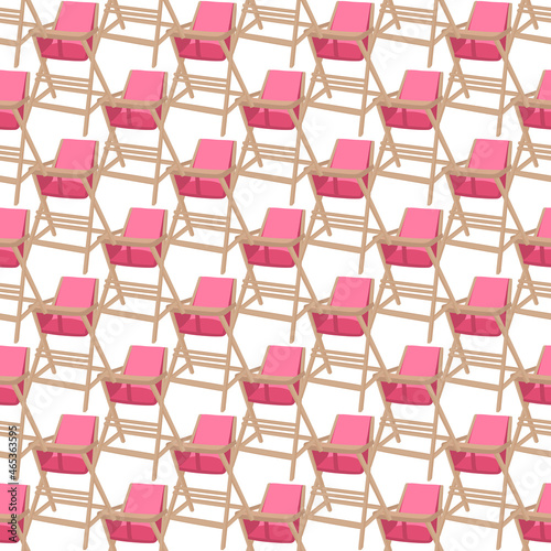 Illustration on theme colorful modern child high chair