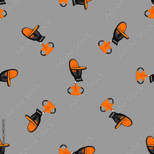 Illustration on theme colorful modern child high chair