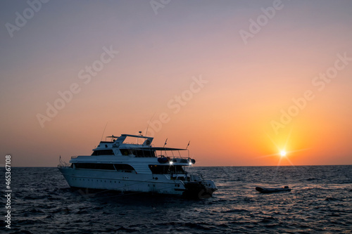 Sunset at the Brothers Islands in the Red Sea, Egypt © Rob
