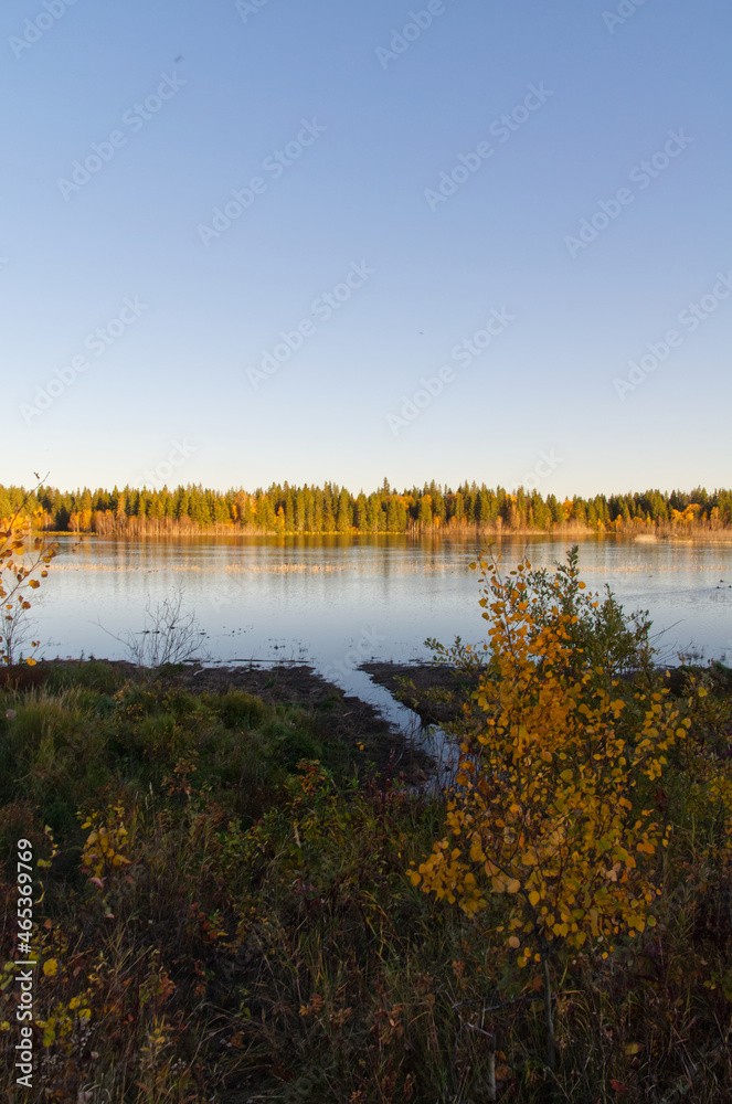Astotin Lake during an Autumn Evening