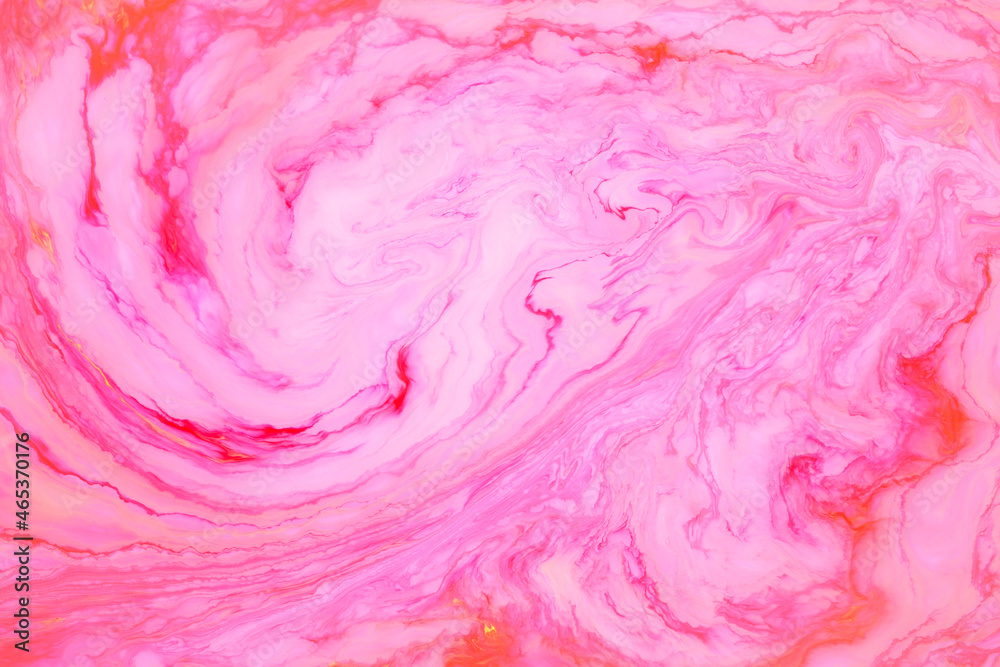 Abstract colored marble background, stains of pink paint on the surface of the water. Liquid colorful backdrop. Abstract colored marble background, stains of pink paint on the surface of the water. Liquid colorful backdrop.