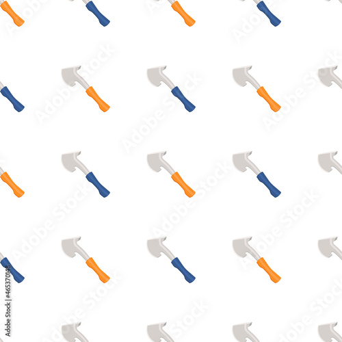 Illustration on theme pattern steel axes with wooden handle