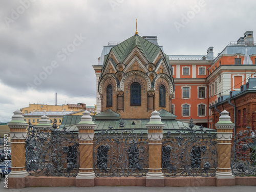 The Chapel of the Iveron Icon of the Mother of God, a part of the complex of the Church of the Resurrection of Christ in St. Petersburg photo