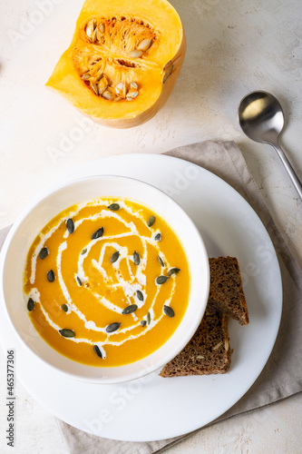  light pumpkin soup for lunch